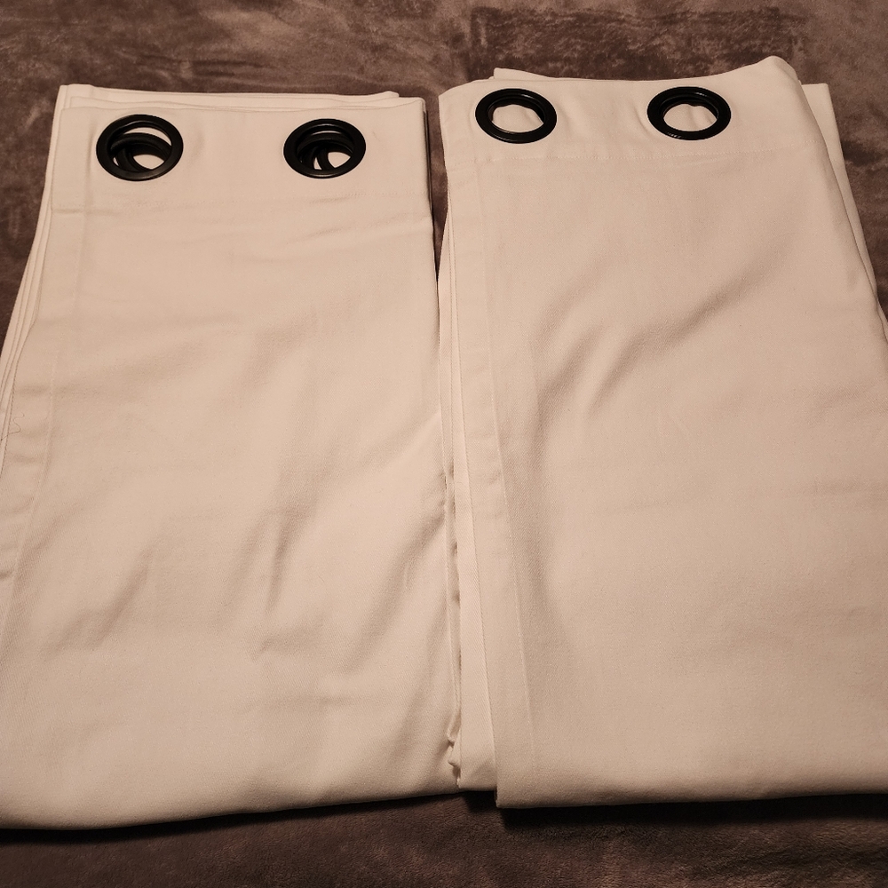 RH Brushed Cotton Twilll Drapery 50x96 Set Of 2